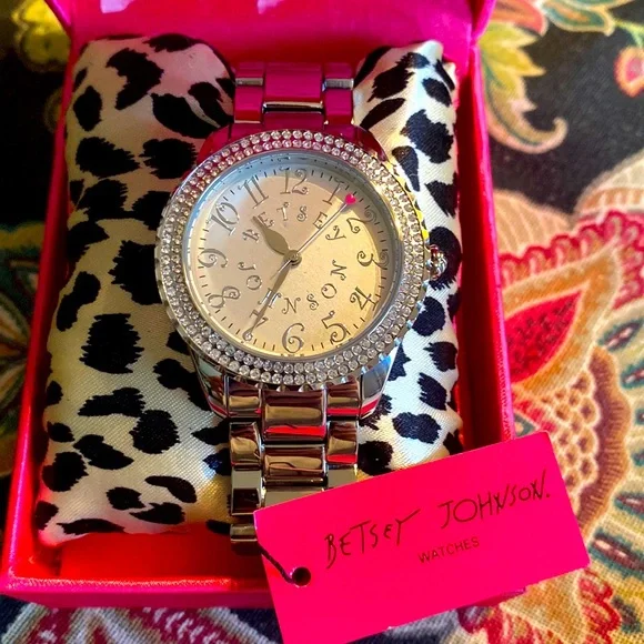 Betsey Johnson Pink Strap Red Heart Watch s-l1200.png main image 4